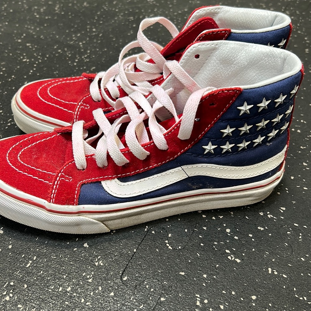 Women’s American flag vans size 6 1/2